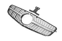 Mercedes C-class W204 2007-2015 рр. Передня решітка Diamond Silver фото 5