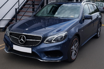 Mercedes E-сlass W212 2009-2016 рр. Передня решітка Diamond Silver (для Avantgarde і AMG-Line, 2013-2016) фото 1