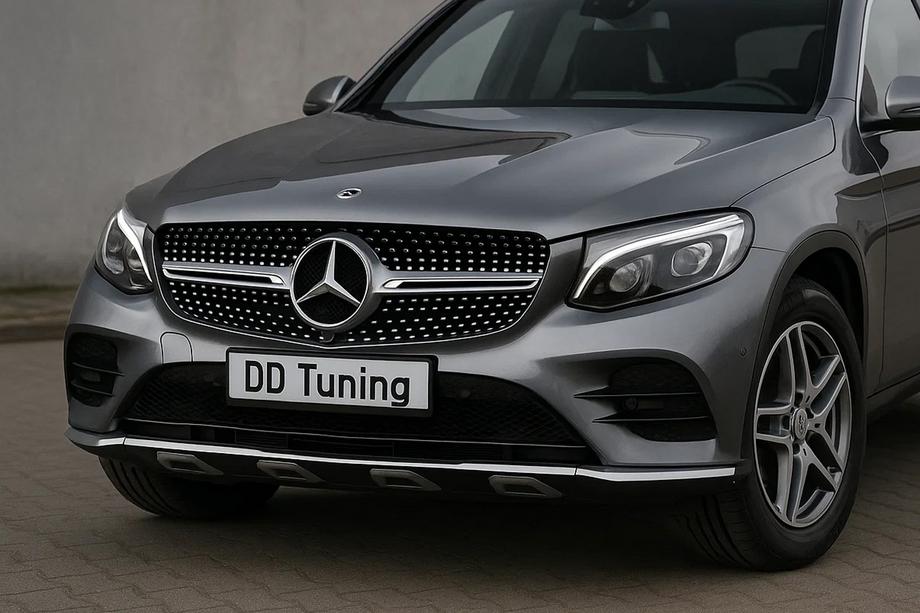Mercedes GLC coupe C253 2016-2023 рр. Передня решітка Diamond Silver (2015-2019) Фото 1