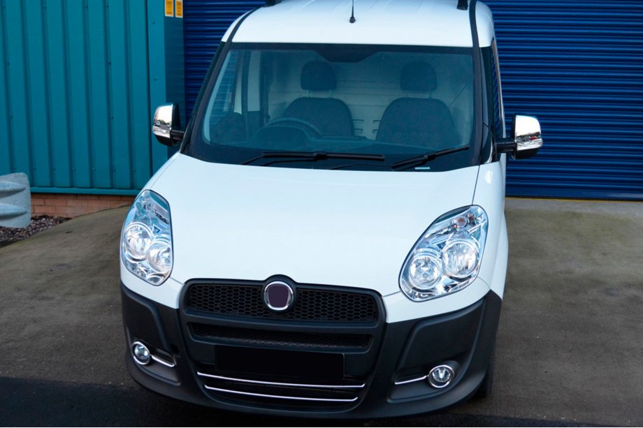 Fiat Doblo II 2010-2022 рр. Накладки на дзеркала (2 шт, нерж) OmsaLine - Італійська нержавійка Фото 7