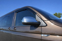 Volkswagen T6 2015-2024 рр. Накладки на дзеркала (2 шт, нержавіюча сталь) OmsaLine - Італійська нержавійка фото 1