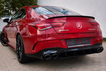 Mercedes CLA C118 2019- рр. Задній дифузор з насадками (дизайн CLA45) фото 3