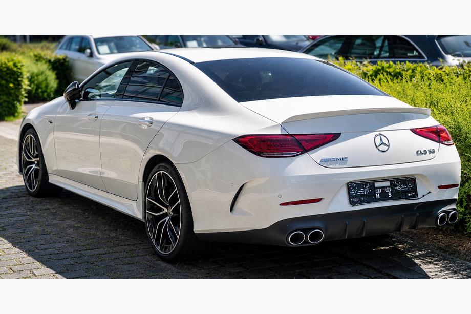 Mercedes CLS C257 2018- рр. Задній дифузор з насадками (Дизайн GT53) Image