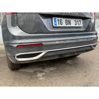 Накладки імітація вихлопних насадок 2020+ (3 шт, нерж) фото 4