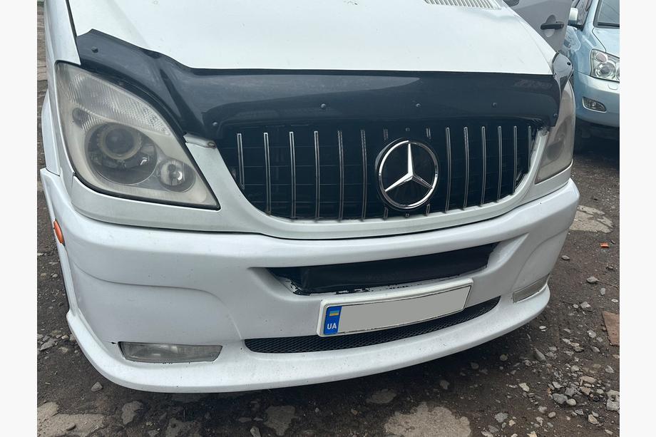 Mercedes Sprinter W906 2006-2018 рр. Передня решітка GT Panamericana Chrome (2006-2013) Фото 4