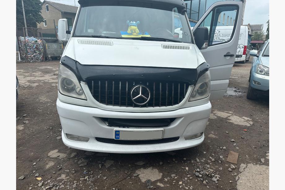 Mercedes Sprinter W906 2006-2018 рр. Передня решітка GT Panamericana Chrome (2006-2013) Фото 6