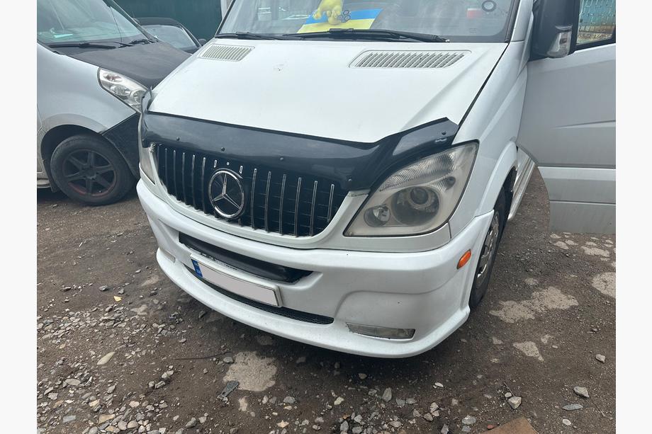 Mercedes Sprinter W906 2006-2018 рр. Передня решітка GT Panamericana Chrome (2006-2013) Фото 7