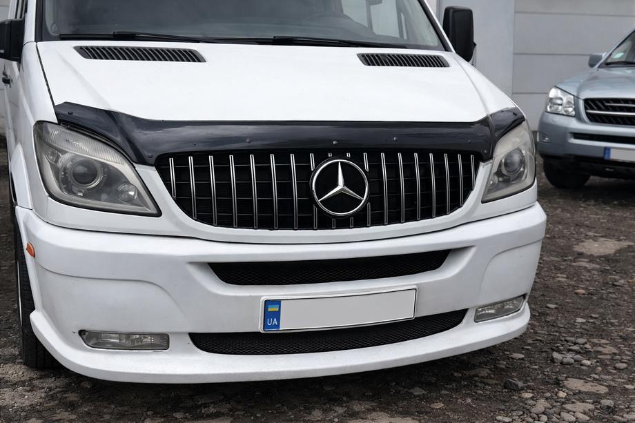 Mercedes Sprinter W906 2006-2018 рр. Передня решітка GT Panamericana Chrome (2006-2013) Фото 1