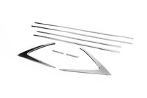 Hyundai I-20 2020- рр. Нижні молдинги стекол (8 шт., Нерж) фото 3