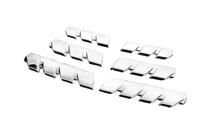 Renault Clio V 2019- рр. Накладки на решітку (6 шт) фото 3