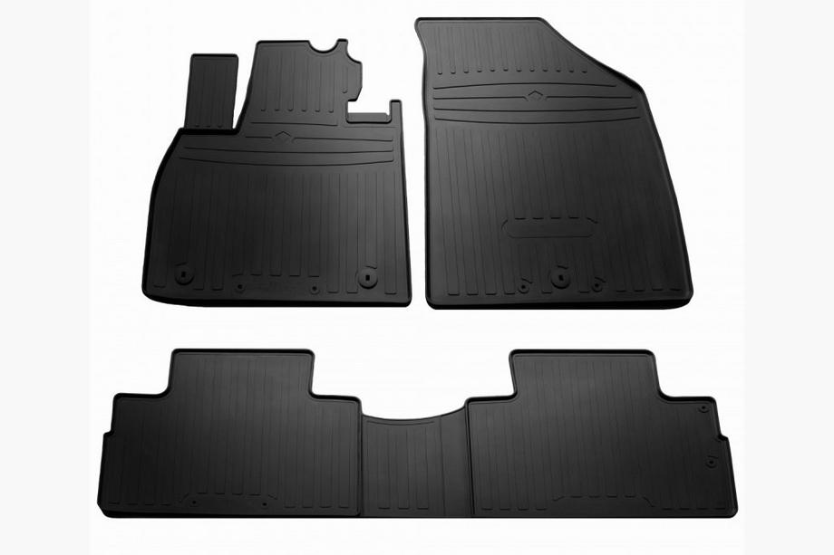 Kia Telluride 2019- рр. Гумові килимки (4 шт, Stingray Premium) Image