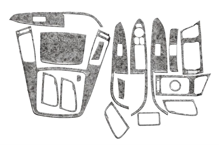Hyundai I-30 2007-2011 рр. Накладки на панель BIG Алюміній Фото 2