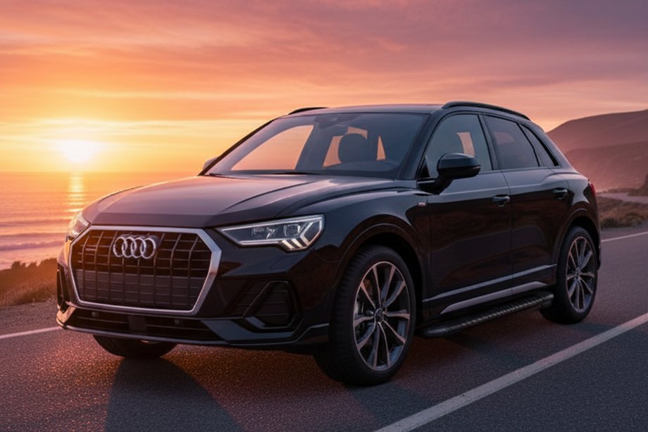 Audi Q3 2019-2025 рр. Бокові пороги Bosphore Black (2 шт., Алюміній) Image