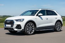 Audi Q3 2019-2025 рр. Бокові пороги Bosphore Grey (2 шт., Алюміній) фото 1