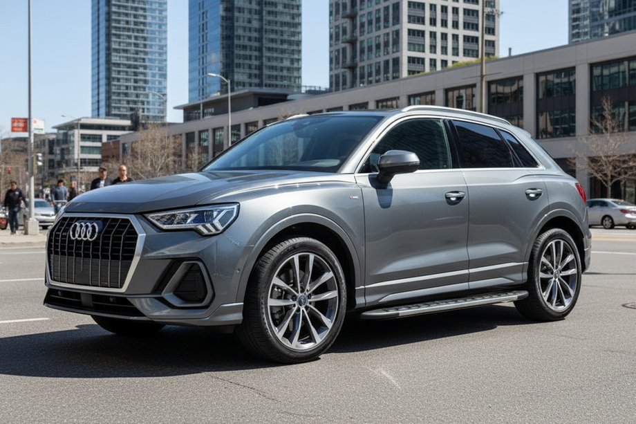 Audi Q3 2019-2025 рр. Бокові пороги Duru (2 шт., Алюміній) Image