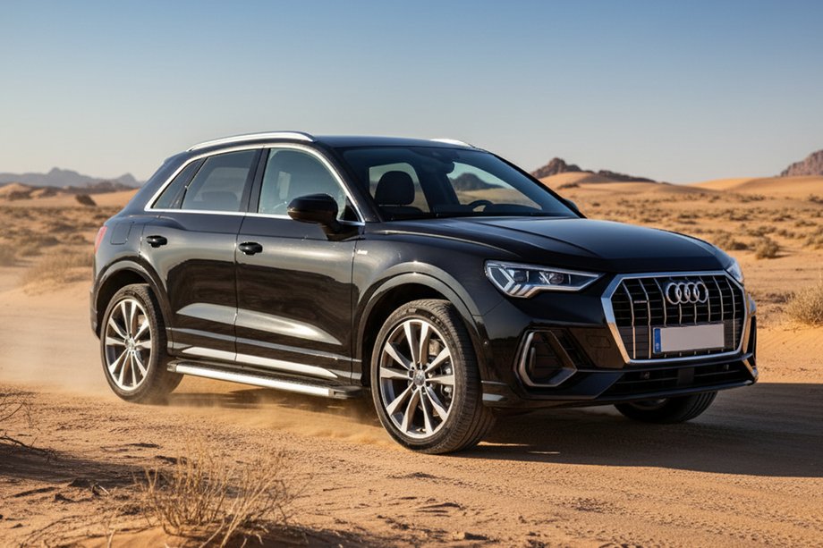 Audi Q3 2019-2025 рр. Бокові пороги Maya V1 (2 шт., Алюміній) Image