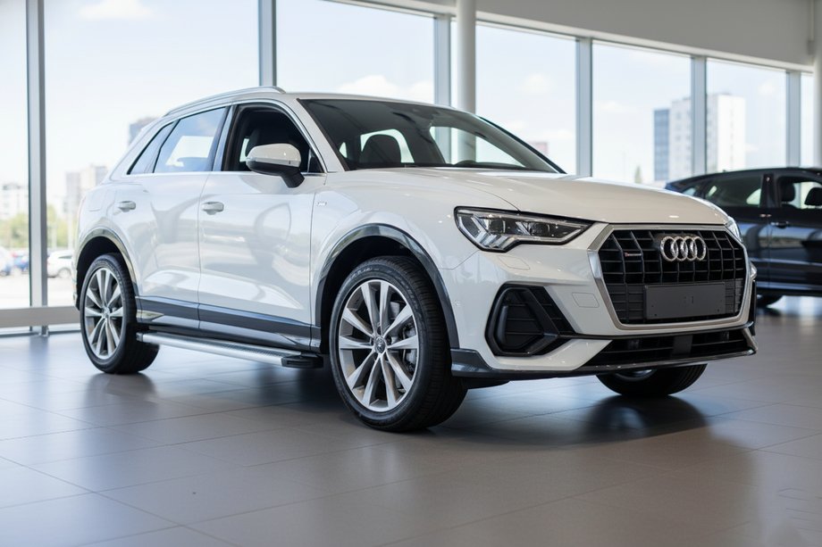 Audi Q3 2019-2025 рр. Бокові пороги Maya V2 (2 шт., Алюміній) Image