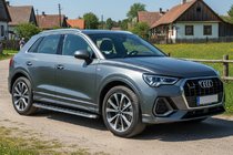 Audi Q3 2019-2025 рр. Бокові пороги Maydos V1 (2 шт., Алюміній) фото 1