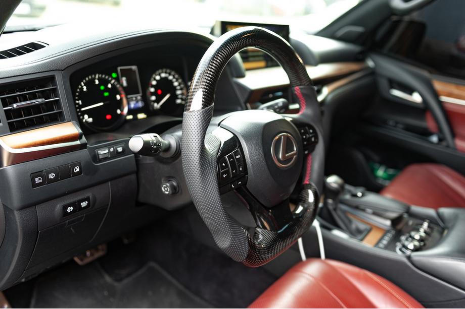 Lexus GX460 2009-2023 рр. Кермо у зборі анатомічний (карбон) Фото 3