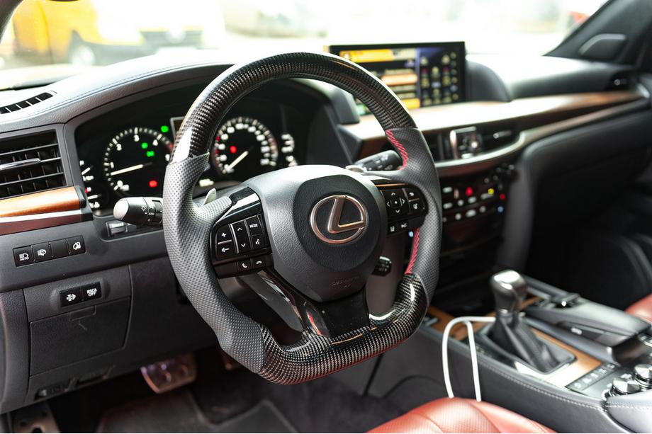 Lexus GX460 2009-2023 рр. Кермо у зборі анатомічний (карбон) Фото 4