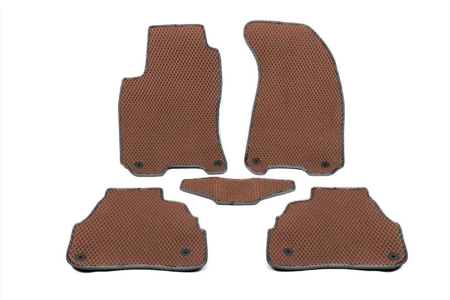 Volkswagen Passat B5 1997-2005 рр. Килимки EVA (цегляні) Image