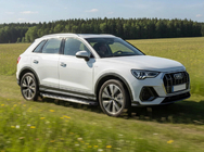 Audi Q3 2019-2025 рр. Бокові пороги BlackLine (2 шт., Алюміній) фото 1
