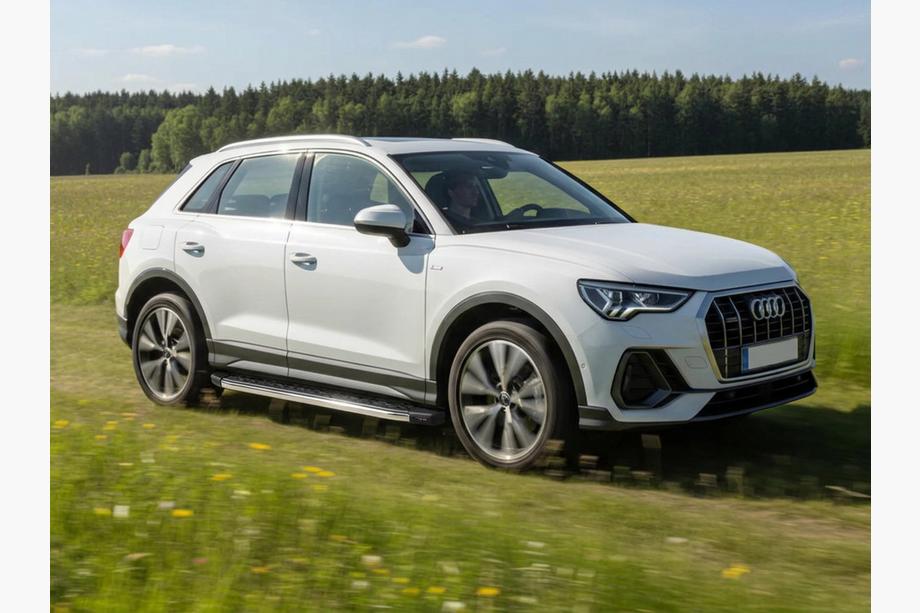 Audi Q3 2019-2025 рр. Бокові пороги BlackLine (2 шт., Алюміній) Image