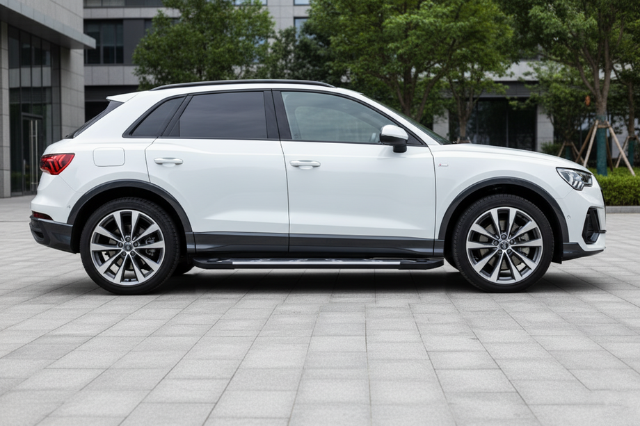 Audi Q3 2019- рр. Бокові пороги Sunrise (2 шт., Алюміній) Image