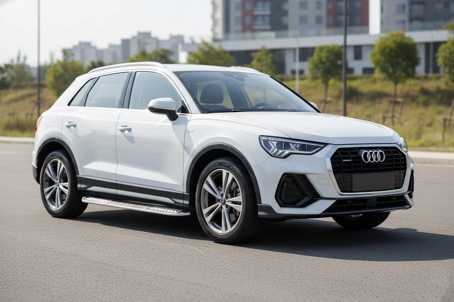 Audi Q3 2019-2025 рр. Бокові пороги Tayga V2 (2 шт., Алюміній) Image