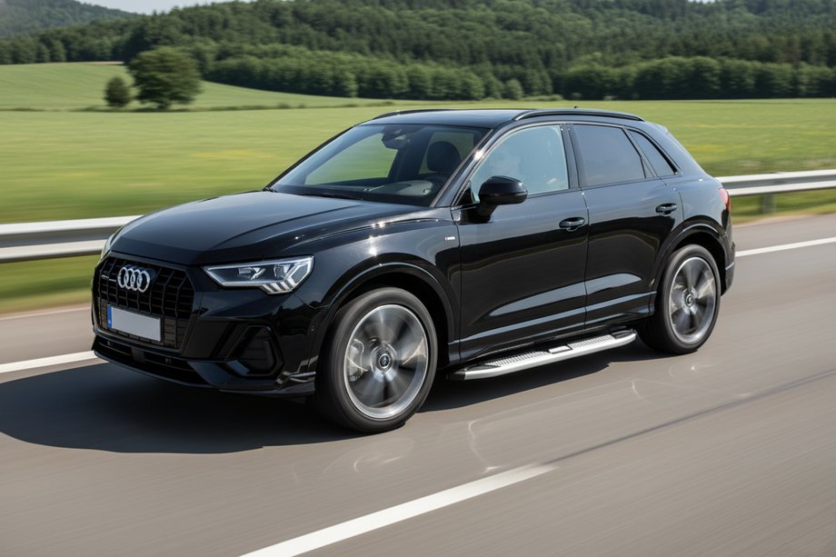 Audi Q3 2019-2025 рр. Бокові пороги Mevsim Grey (2 шт., Алюміній) Image