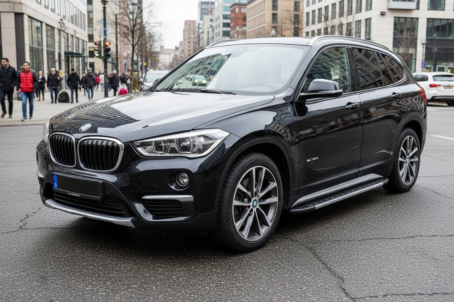 BMW X1 F48 2015-2022 рр. Бокові пороги Duru (2 шт., Алюміній) Фото 1