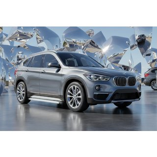 Бокові пороги Maya V2 (2 шт., Алюміній) BMW X1 F48 2015-2022 рр. фото 1