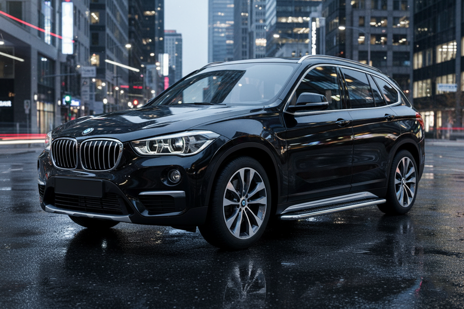 BMW X1 F48 2015-2022 рр. Бокові пороги Maydos V2 (2 шт., Алюміній) Image