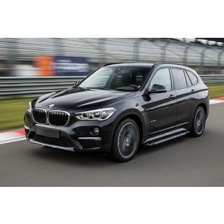 Бокові пороги RedLine (2 шт., Алюміній) BMW X1 F48 2015-2022 рр. фото 1