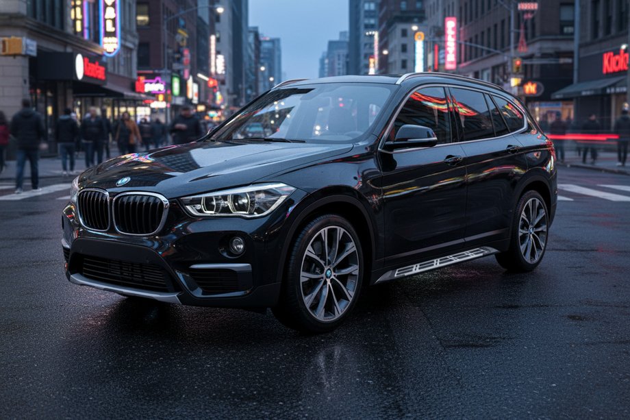 BMW X1 F48 2015-2022 рр. Бокові пороги Sunrise (2 шт., Алюміній) Фото 1