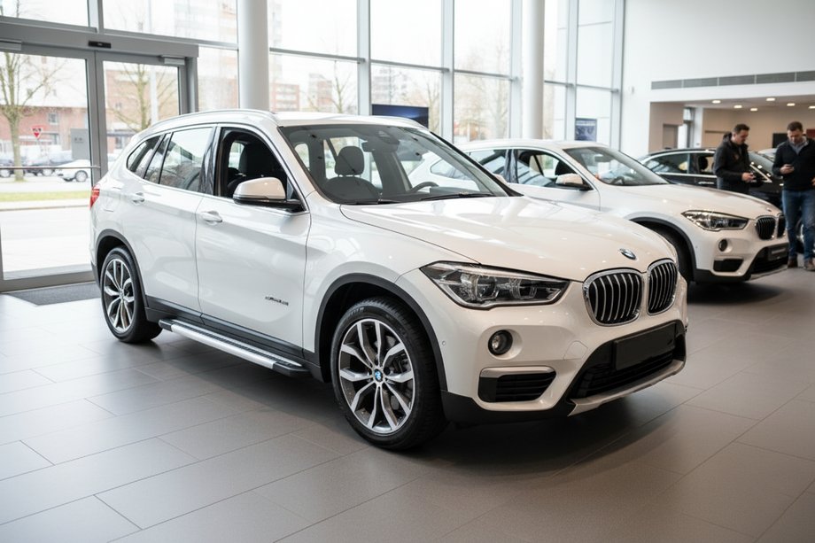 BMW X1 F48 2015-2022 рр. Бокові пороги Vision New Grey (2 шт., Алюміній) Фото 1