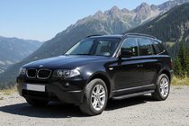 BMW X3 E83 2003-2010 рр. Бокові пороги Bosphore Black (2 шт., Алюміній) фото 2