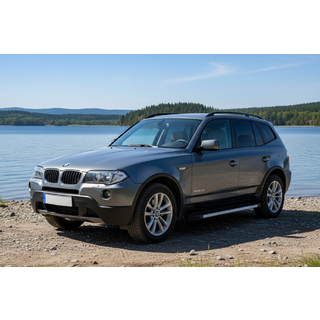 Бокові пороги Maya V1 (2 шт., Алюміній) BMW X3 E83 2003-2010 рр. фото 1
