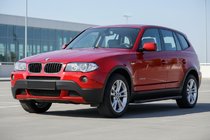 BMW X3 E83 2003-2010 рр. Бокові пороги Maya Red (2 шт., Алюміній) фото 1