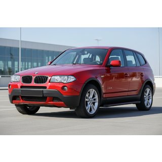 Бокові пороги Maya Red (2 шт., Алюміній) BMW X3 E83 2003-2010 рр. фото 1