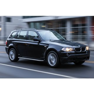 Бокові пороги Maydos V2 (2 шт., Алюміній) BMW X3 E83 2003-2010 рр. фото 1