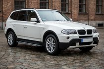 BMW X3 E83 2003-2010 рр. Бокові пороги Rainbow (2 шт., Алюміній) фото 1