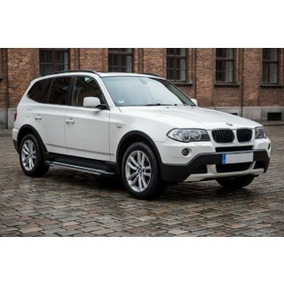 Бокові пороги Rainbow (2 шт., Алюміній) BMW X3 E83 2003-2010 рр. фото 1