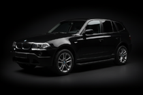 BMW X3 E83 2003-2010 рр. Бокові пороги Allmond Black (2 шт., Алюміній) фото 1