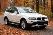 BMW X3 E83 2003-2010 рр. Бокові пороги Allmond Grey (2 шт., Алюміній) фото 1