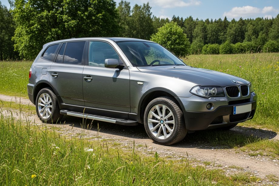 BMW X3 E83 2003-2010 рр. Бокові пороги RedLine (2 шт., Алюміній) Image