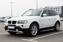 BMW X3 E83 2003-2010 рр. Бокові пороги Sunrise (2 шт., Алюміній) фото 1