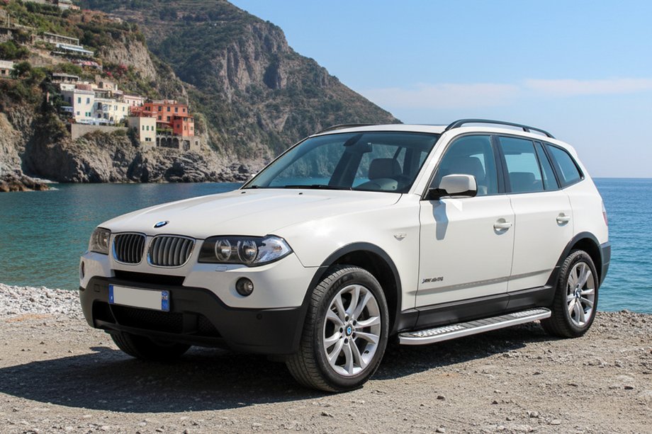 BMW X3 E83 2003-2010 рр. Бокові пороги Tayga V2 (2 шт., Алюміній) Image