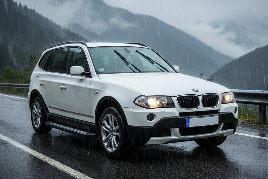 BMW X3 E83 2003-2010 рр. Бокові пороги Vision New Black (2 шт., Алюміній) Image