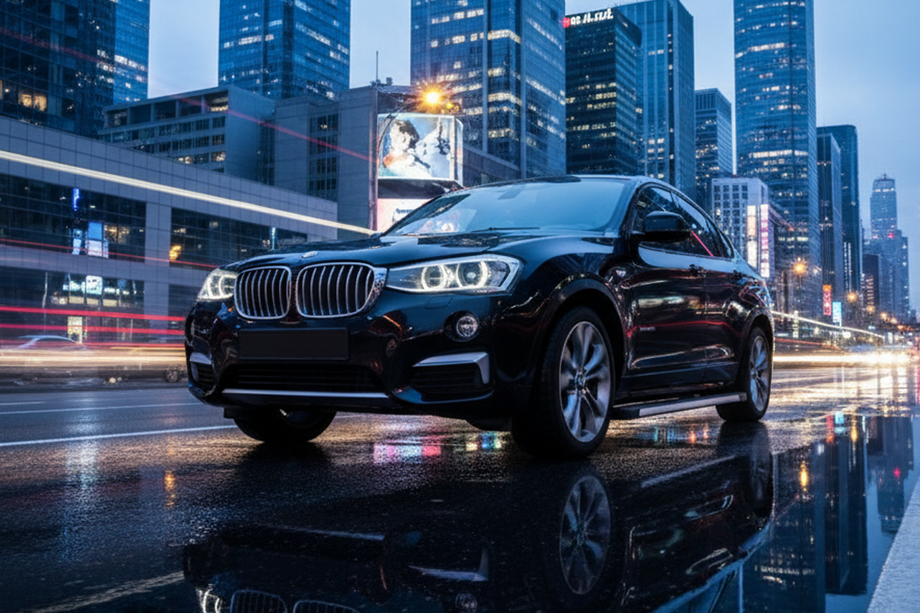 BMW X4 F26 2014-2018 рр. Бокові пороги Maya V1 (2 шт., Алюміній) Image